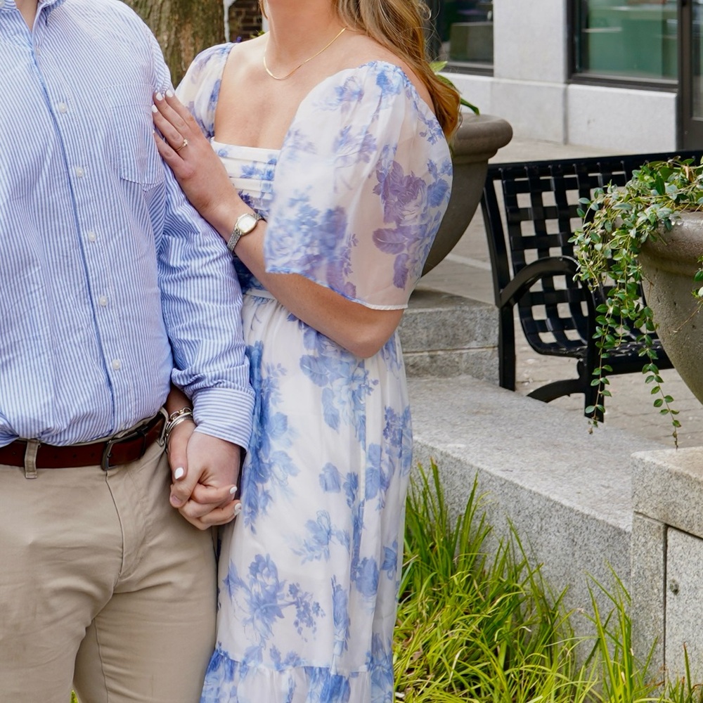 Abercrombie & Fitch blue floral dress